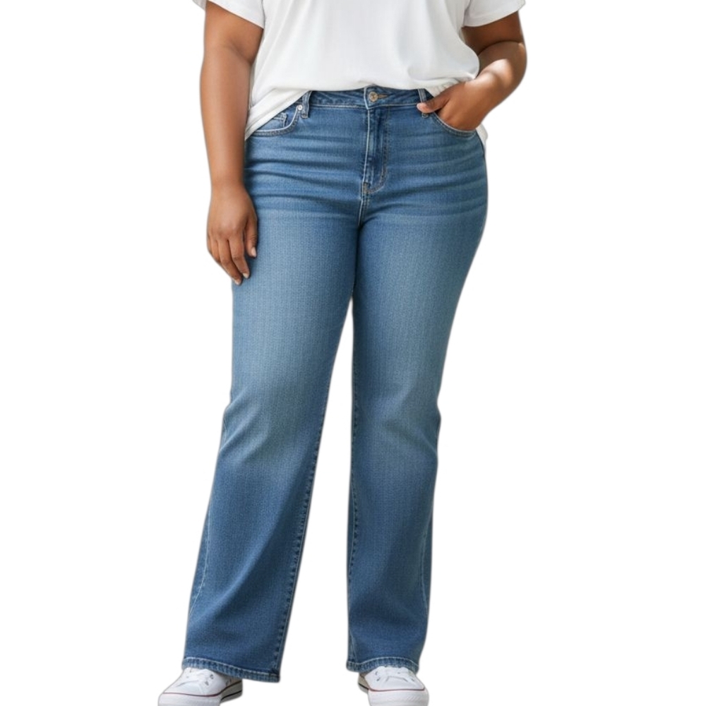 🦜 2/$10 Bill Blass Stretch Bootcut Jeans. Size 14.